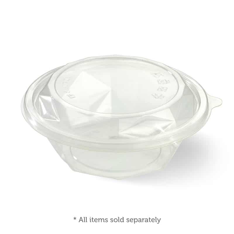 BioPak Clear Salad Bowls & Lids - Image 4