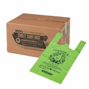 Envirostar Compostable Singlet Bags 37um Medium - GCSHB02