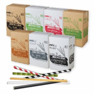 Envirostar Jumbo Paper Straws 8mm