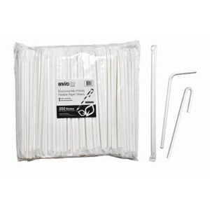 Envirostar Flexible Paper Straws 6mm