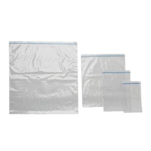 Austar Press Seal Bags with Blue Zip