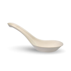 BioPak 14cm BioCane Chinese Soup Spoon