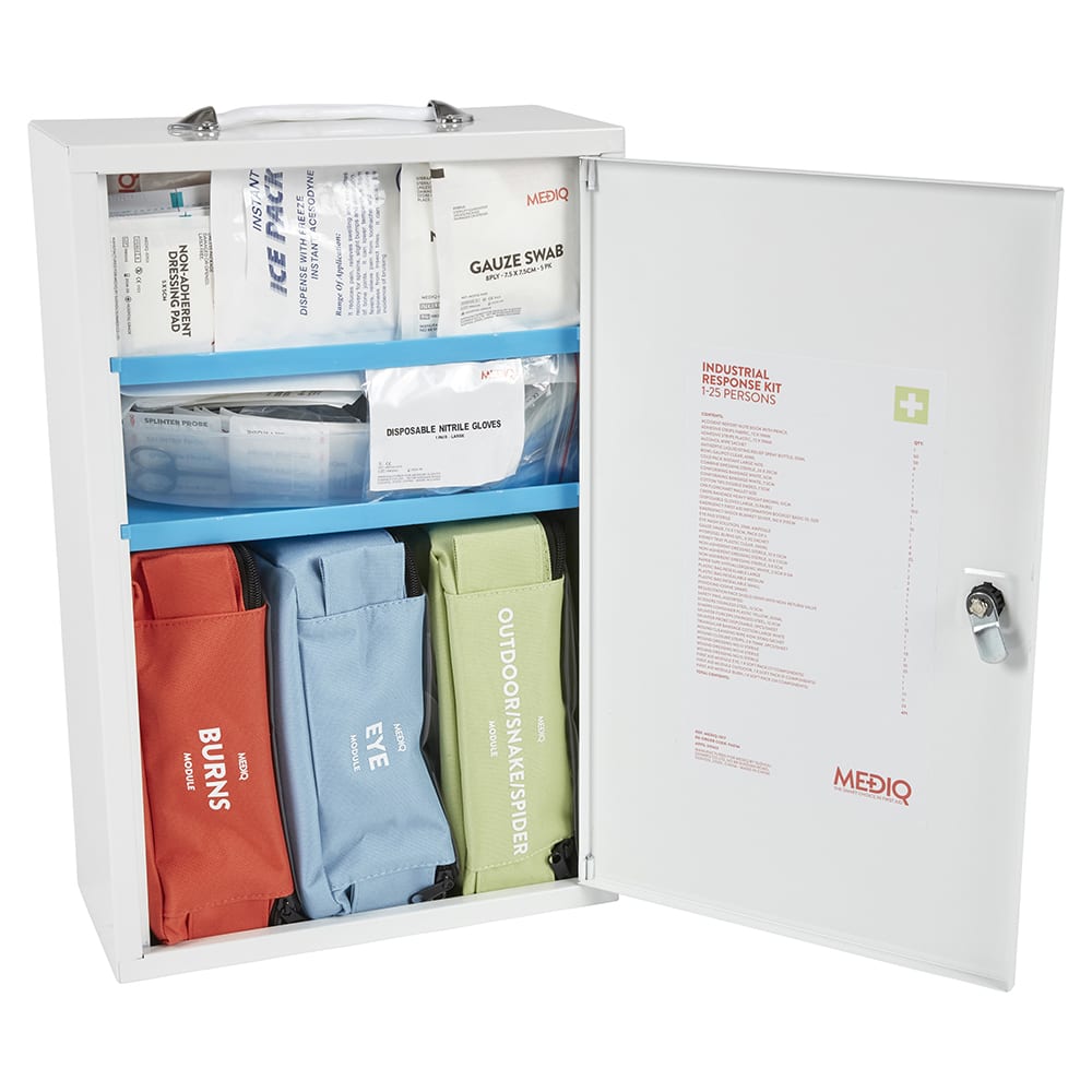 MEDIQ First Aid Kit Industrial/Construction Metal Wall Cabinet - Image 3